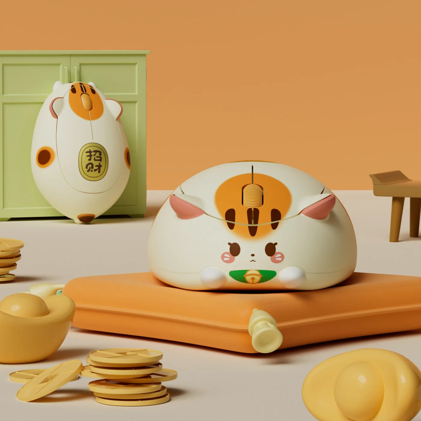 テーマデザインのワイヤレスマウス